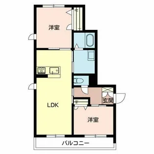 Maison de Cascade【0201号室】の間取り