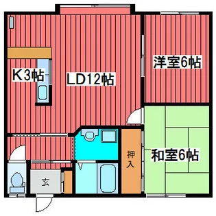 メゾンAT2【205号室】の間取り