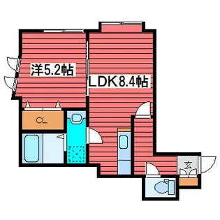 コロアール【202号室】の間取り
