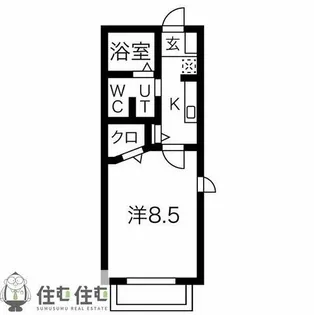 ジュネスヴィラージュ【103号室】の間取り