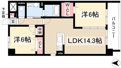 (仮称)港区当知オーナールーム付マンション【2階】の間取り