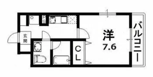 ベストレジデンス八尾【3階】の間取り