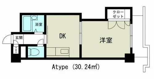 新大阪グランドハイツ北【614号室】の間取り