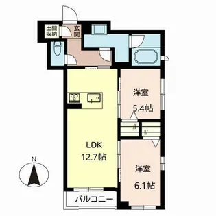 INFINITO 桂【0402号室】の間取り