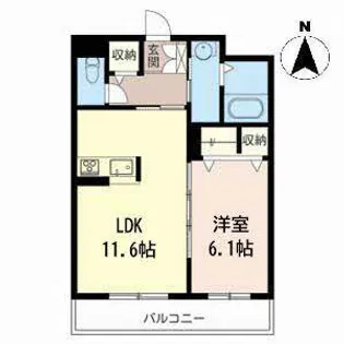 ベレオフォレスト【0302号室】の間取り