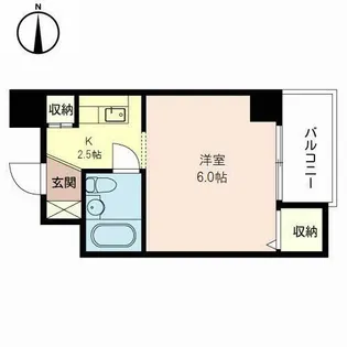 サンライズコーポ【0204号室】の間取り