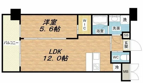 プレジオ森之宮【2階】の間取り