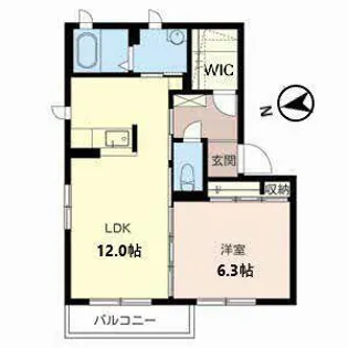 マーブルスカイII【2階】の間取り