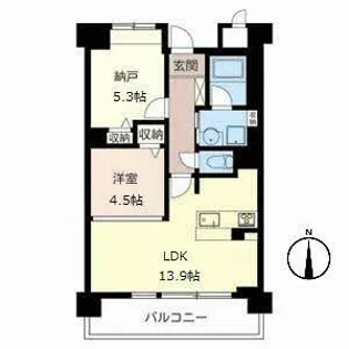セリシール夙川苦楽園【0105号室】の間取り