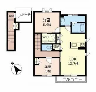 シャーメゾン ティエラ【0203号室】の間取り