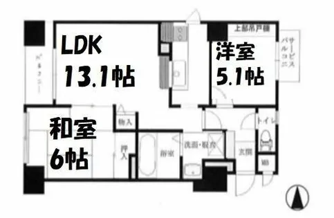 ルイシャトレ大手前【4階】の間取り