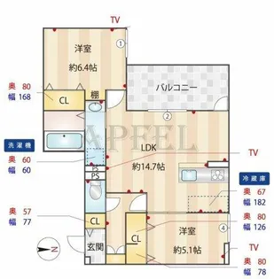 Green Village【1階】の間取り