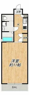 CITY SPIRE心斎橋EAST【2階】の間取り