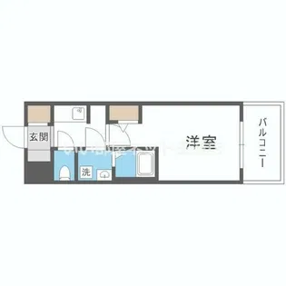 S-RESIDENCE難波大国町Tres【10階】の間取り