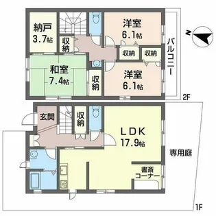 セントポーリア鴻池(103)【0103号室】の間取り