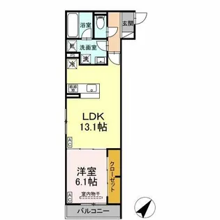 キクロス【202号室】の間取り