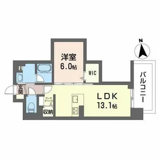 クオリア覚王山【0603号室】の間取り