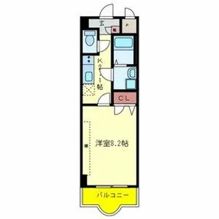 ルミエール八尾Ⅱ【6階】の間取り