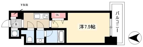 ブランシエスタ東別院【0903号室】の間取り