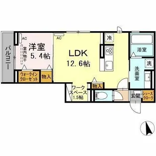 サンシャインVⅡ【302号室】の間取り