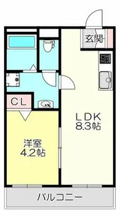 Dias東石切町【2階】の間取り
