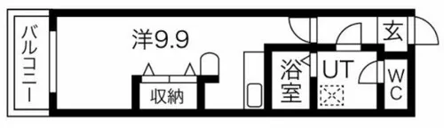 クラウンハイム本町EAST【4階】の間取り