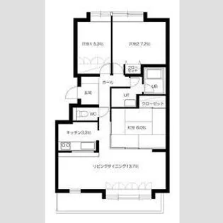 107松井ビル【2階】の間取り