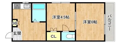 カーザ寿【3階】の間取り