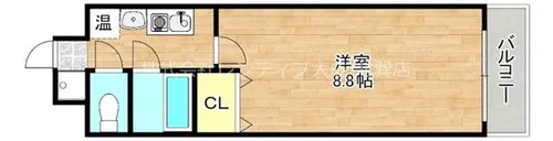 ロータリー今里【8階】の間取り