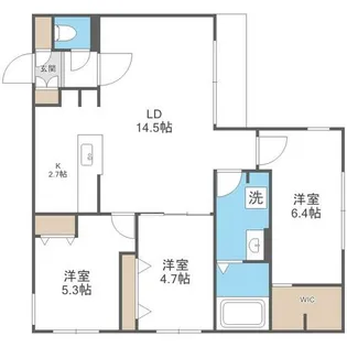 HIGH RESIDENCE YAMAHANA【4階】の間取り