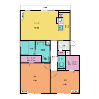 ファミール駅西【1階】の間取り
