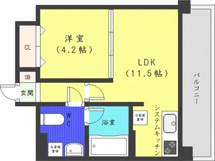 LEONE中島公園【12階】の間取り