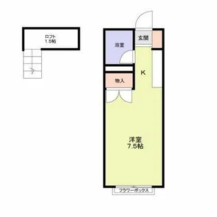 エステートピア汐之宮【2階】の間取り