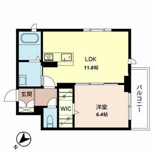 グランディール堺【0201号室】の間取り