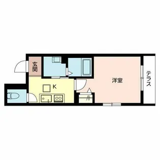 SixBijoux堺町五条【0101号室】の間取り