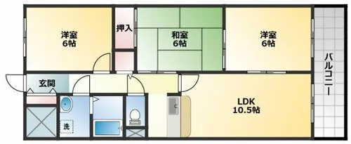 サンルミエール【3階】の間取り