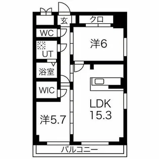 GRANDUKE丸田町【6階】の間取り