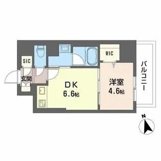 サザンクレストなんば南【8階】の間取り