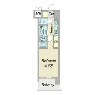 プレイズシード車道スクエア【5階】の間取り