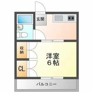 十三セブンハイツ【4階】の間取り