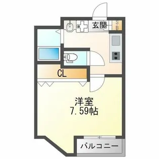 ラフォンテ十三【2階】の間取り