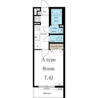 リブリ・本星崎【1階】の間取り