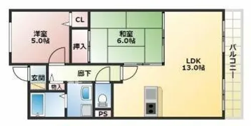 ノースフライト【3階】の間取り