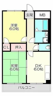 シックドリームハイツ【2階】の間取り