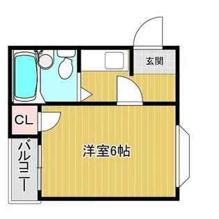 第二文の里ビル【2階】の間取り