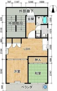 コーポサカイ【3階】の間取り