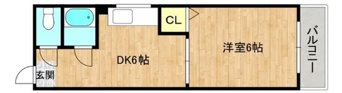 いすず東ハイツ【4階】の間取り