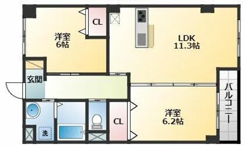 Chanp Autel【2階】の間取り