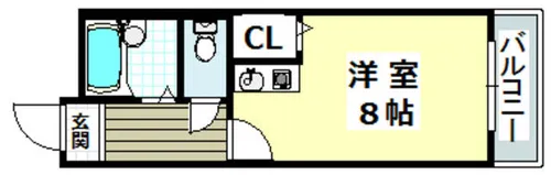 メイプルヴィラ茨木Ⅱ【201号室】の間取り