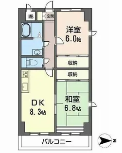 ODNIZ66【0701号室】の間取り